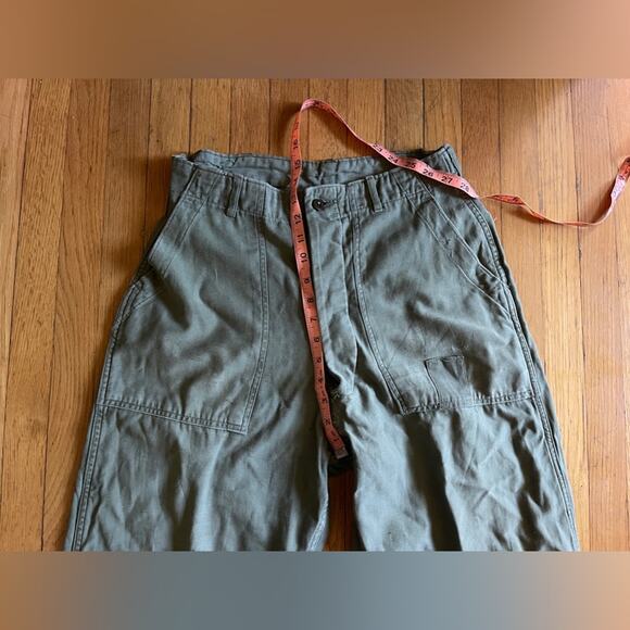 50s Vintage Korean Era Cotton Sateen Pants - Picture 13 of 13